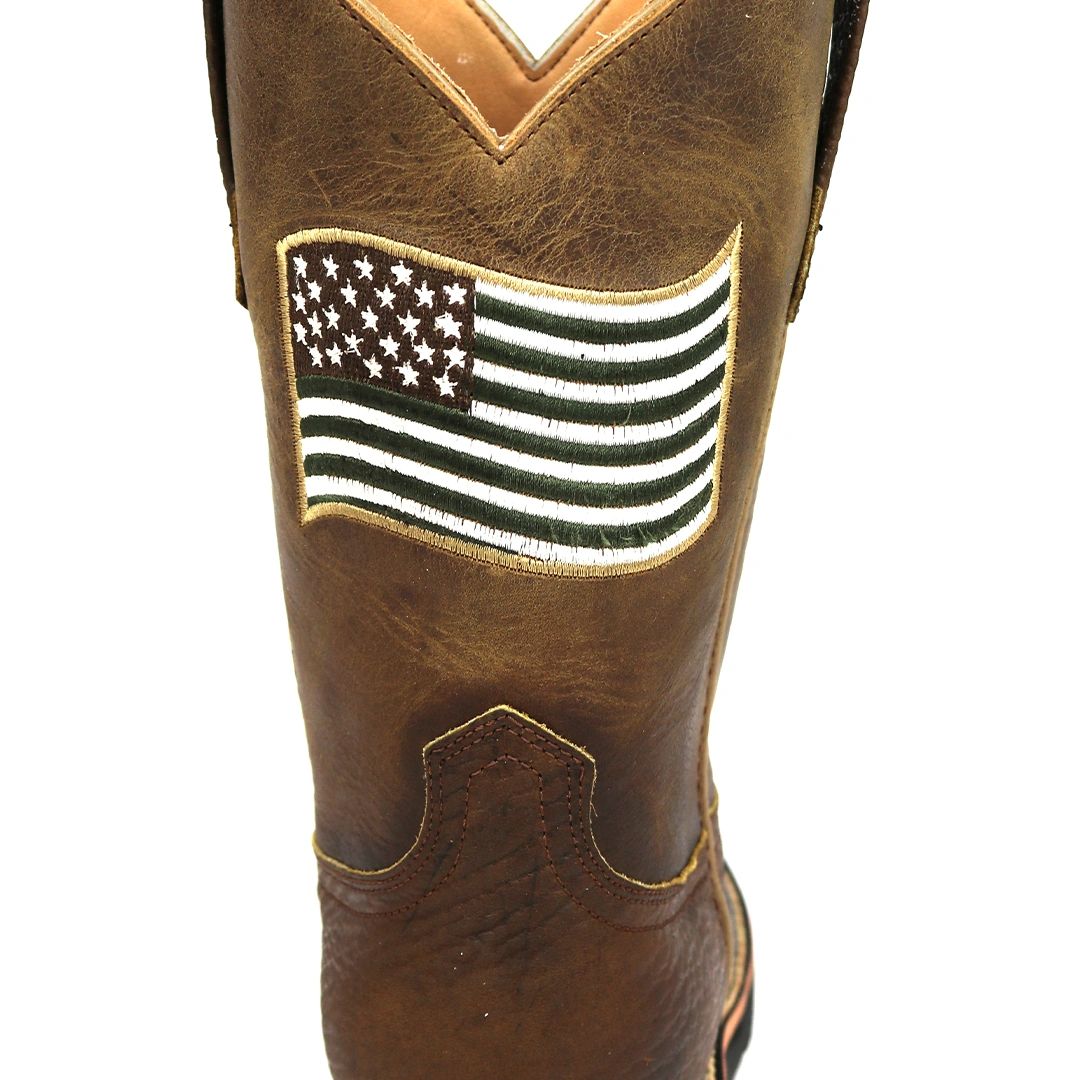 Steel toe american flag outlet boots